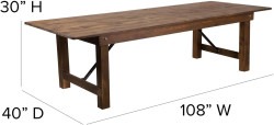Farm Table 9ft