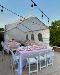 Coquette202 1751379183 Rectangle Floor-Length Tablecloth for 6FT or 8ft. 90"x132"